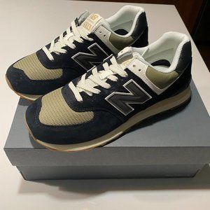 New Balance 574 10.5M Black/Nimbus Cloud